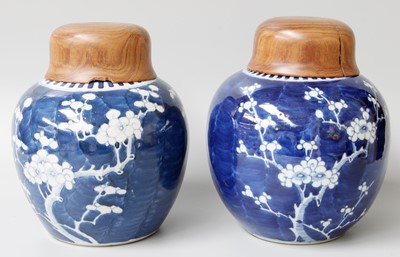 Lot 430 - Two Chinese Porcelain Ginger Jars, 19th...