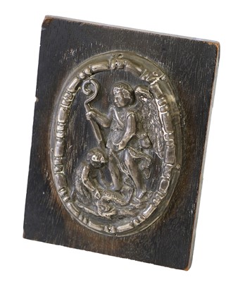 Lot 153 - An Italian White Metal Plaque, 17th century,...