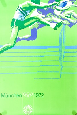 Lot 6 - Munich Olympics 1972 Hurdles Poster