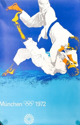 Lot 7 - Munich Olympics 1972 Judo Poster