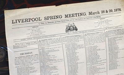 Lot 52 - Liverpool Spring Meeting 1878 March 28-29 Racecard