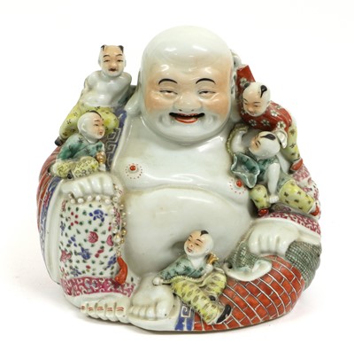 Lot 239 - A Chinese Porcelain Famille Rose Figure Group,...