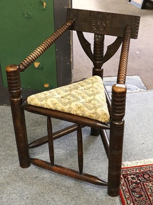 Lot 1274 - A 20th-century Oak Turners Chair