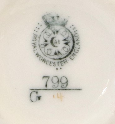 Lot 111 - A Royal Worcester Porcelain Small Potpourri...