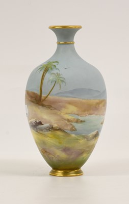 Lot 82 - A Royal Worcester Porcelain Vase, by Walter...