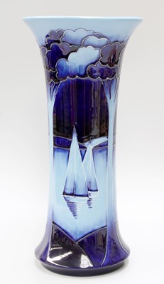 Lot 198 - A Modern Moorcroft Yacht in Moonlight Pattern...