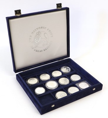 Lot 322 - 11x UK and World Silver Proof Coins,...