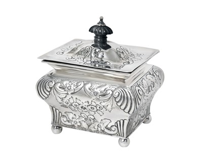 Lot 2402 - A Victorian Silver Tea-Caddy or Sugar-Box