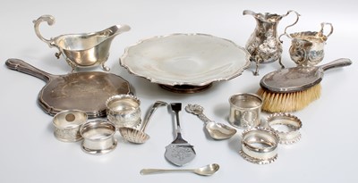 Lot 148 - A Collection of Assorted Silver, including two...