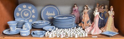 Lot 272 - Wedgwood Jasperware, Including, pin trays,...