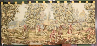 Lot 1006 - A Machine Made Tapestry Worked in Wool,...