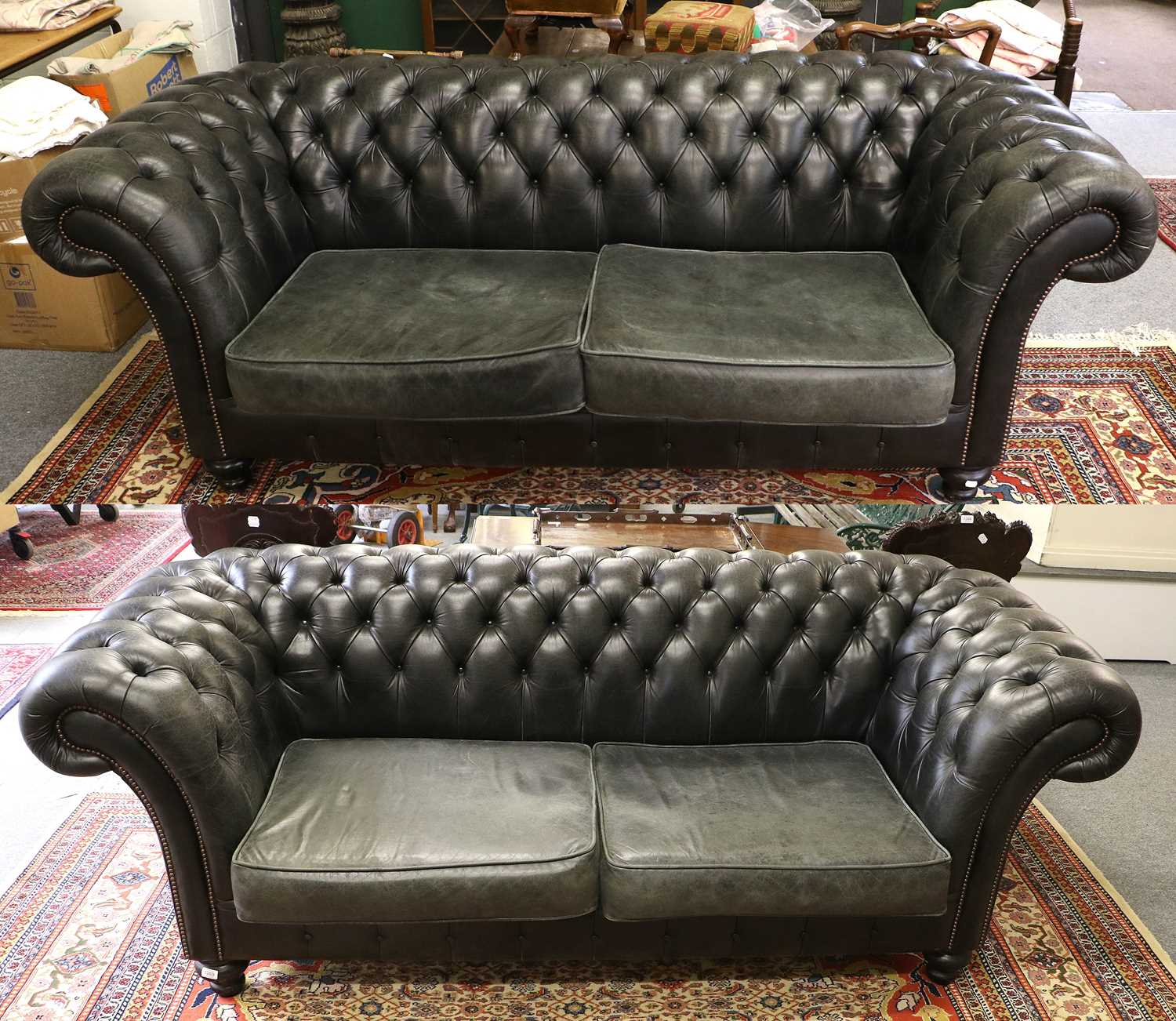 Lot 1269 Pair of Black ''Saxon'' Leather