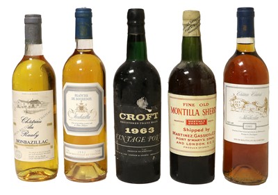 Lot 131 - Croft 1963 Vintage Port (one bottle), Martinez...