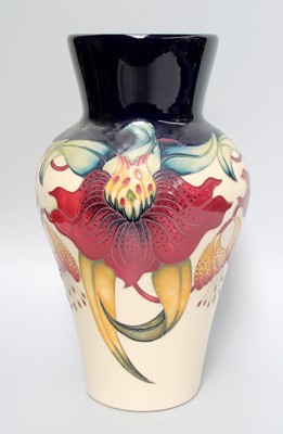 Lot 196 - A Modern Moorcroft Anna Lily Pattern Vase,...