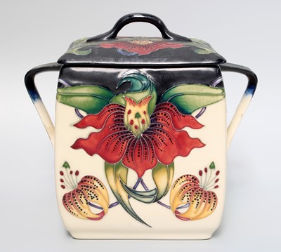 Lot 218 - A Moorcroft Anna Lily Twin-Handled Box and...