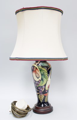 Lot 194 - A Modern Moorcroft Queens Choice Pattern Lamp,...