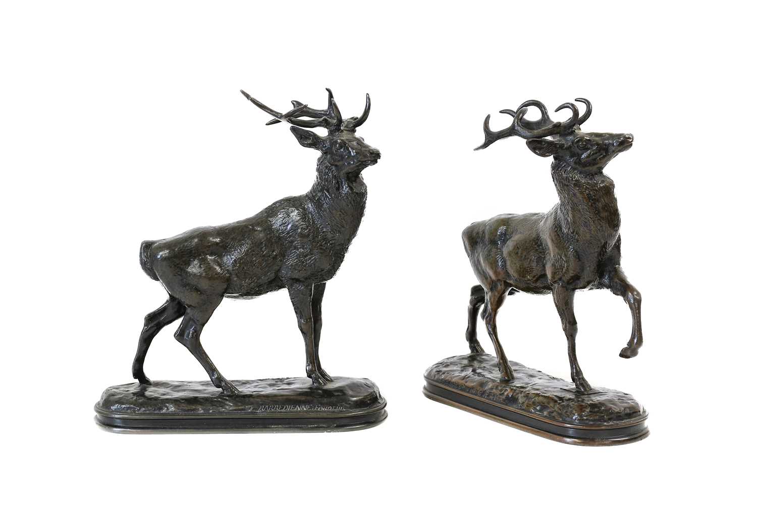 Lot 191 - After Antoine-Louis Barye (1795-1875): A Pair...