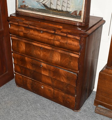 Lot 1312 - A 19th Century Mahogany Four Height Chest of...