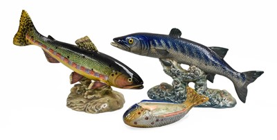 Lot 159 - Beswick Fish, comprising: Golden Trout, model...