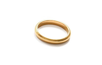 Lot 45 - A 22 Carat Gold Band Ring, finger size L