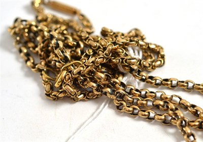 Lot 296 - Two fancy link chains