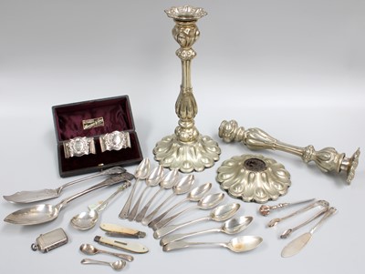 Lot 83 - A Collection of Assorted Silver and Silver...