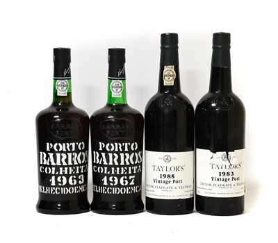 Lot 3184 - Barros Colheita 1963 Port (one bottle), Barros...