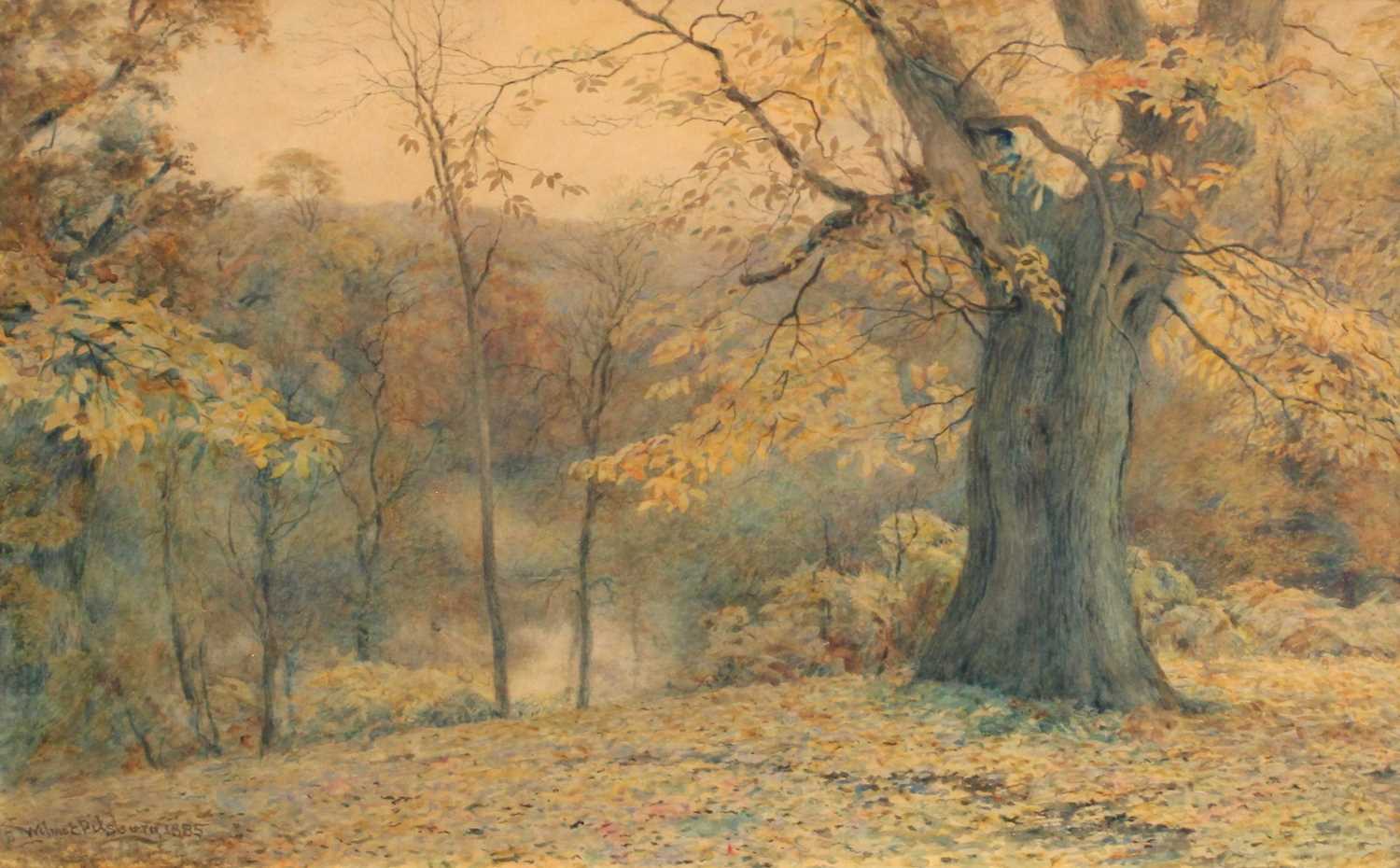 Lot 1366 - Wilmot Pilsbury RWS (1840-1908) Autumnel...