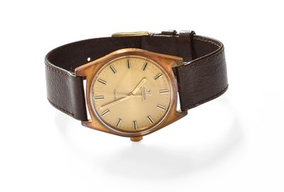 Lot 58 - A Gold Plated Omega, Geneve Wristwatch
