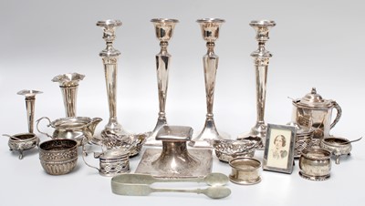 Lot 151 - A Collection of Assorted Silver and Silver...