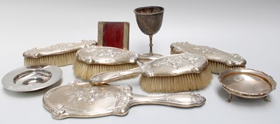 Lot 143 - A Collection of Assorted Silver, including a...