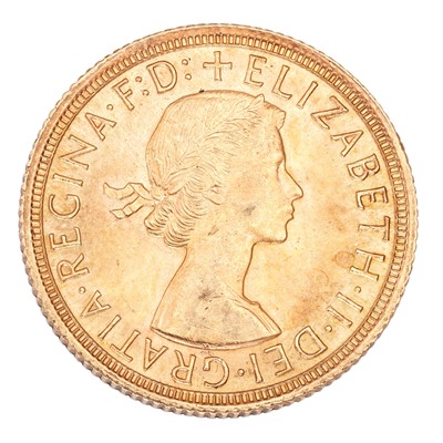 Lot 139 - Elizabeth II, Sovereign 1962, obv. Gillick...