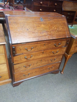 Lot 1150 - An Edwardian Mahogany and Marquetry-Inlaid...