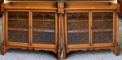 Lot 1309 - A Pair of Arts & Crafts Style Leaded & Glazed...