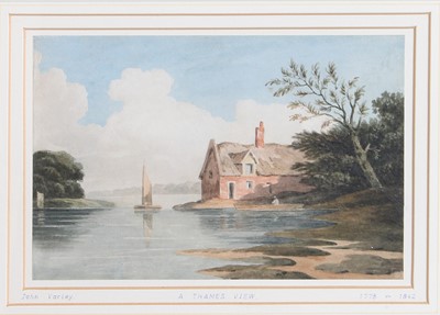 Lot 1028 - Attributed to John Varley (1778-1842) A Thames...