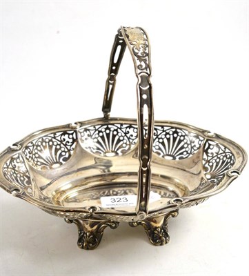 Lot 323 - A silver Walker & Hall basket, Sheffield 1915