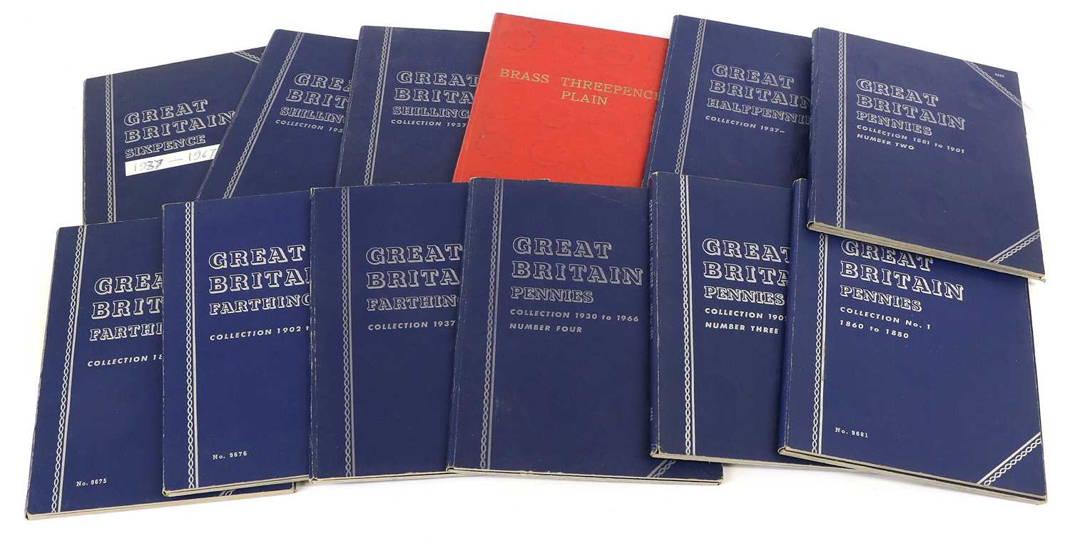 Lot 91 - 11x Assorted Whitman Folders, and 1 red brass...