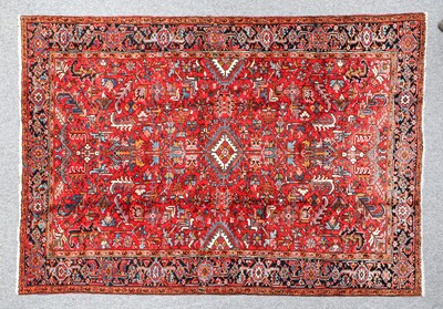 Lot 351 - Heriz Carpet North West Iran, circa 1950 The...