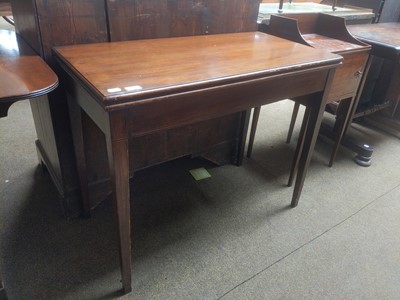 Lot 1146 - A George III Mahogany Fold Over Table,...