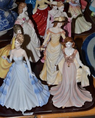 Lot 330 - Seven various china figures by Royal Worcester, Coalport and Royal Doulton