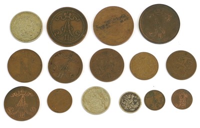 Lot 327 - Mixed Finnish Coinage, 15 coins comprising;...