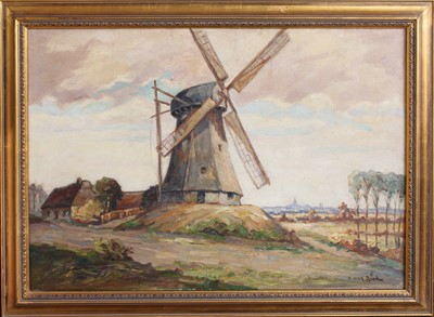 Lot 1097 - A*van Dycke (20th Century) Dutch landscape...