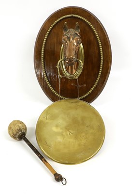 Lot 157 - A Victorian Copper and Brass Dinner Gong, by...