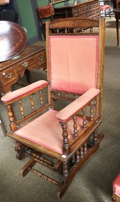 Lot 1180 - An American Style Rocking Chair