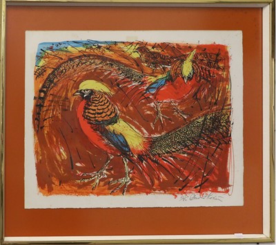Lot 1391 - David Koster (b.1926) "Golden Pheasant" Signed...