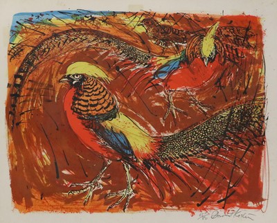 Lot 1391 - David Koster (b.1926) "Golden Pheasant" Signed...