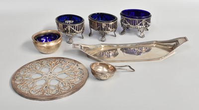 Lot 261 - A Collection of Assorted Silver, comprising...