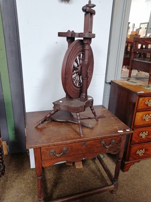 Lot 1216 - An 18th Century Oak Side Table Fitted with a...