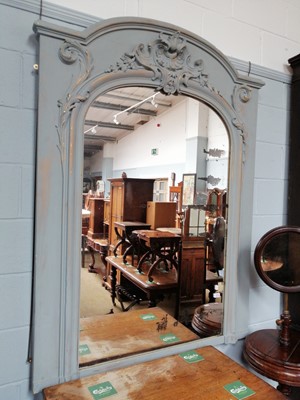 Lot 1214 - A 19th Century Overmantel Mirror Later Painted...