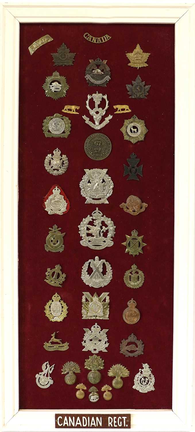 Lot 31 - A Collection of Thirty Six Canadian Cap,